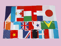 アクリル万国旗（20カ国）